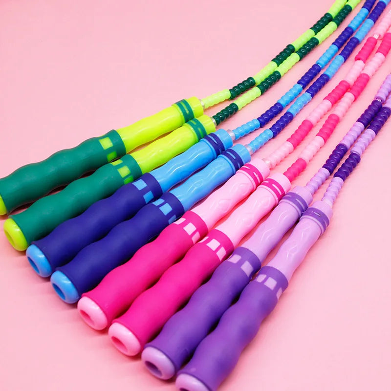 Adjustable Beaded Jump Rope for Home Cardio image 3