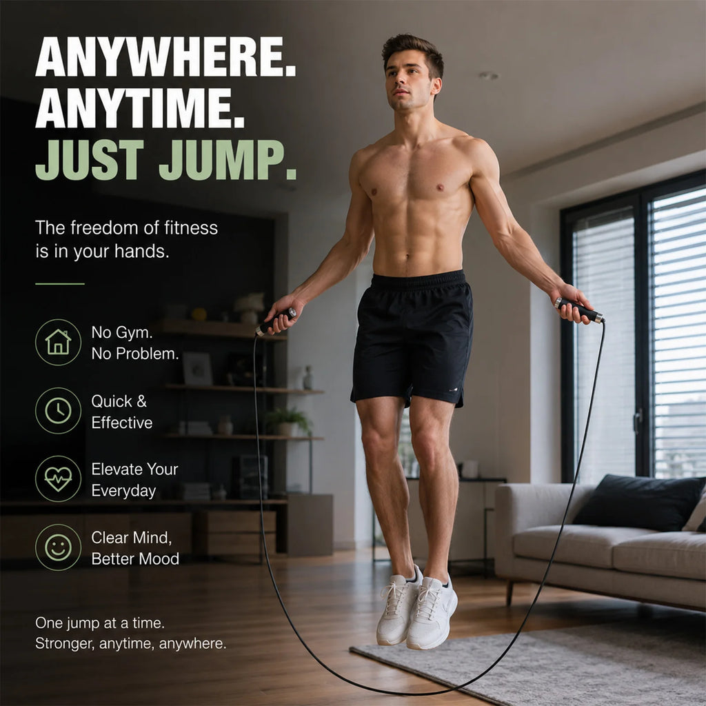 Metal-Handle Speed Rope for Boxing Cardio image 3