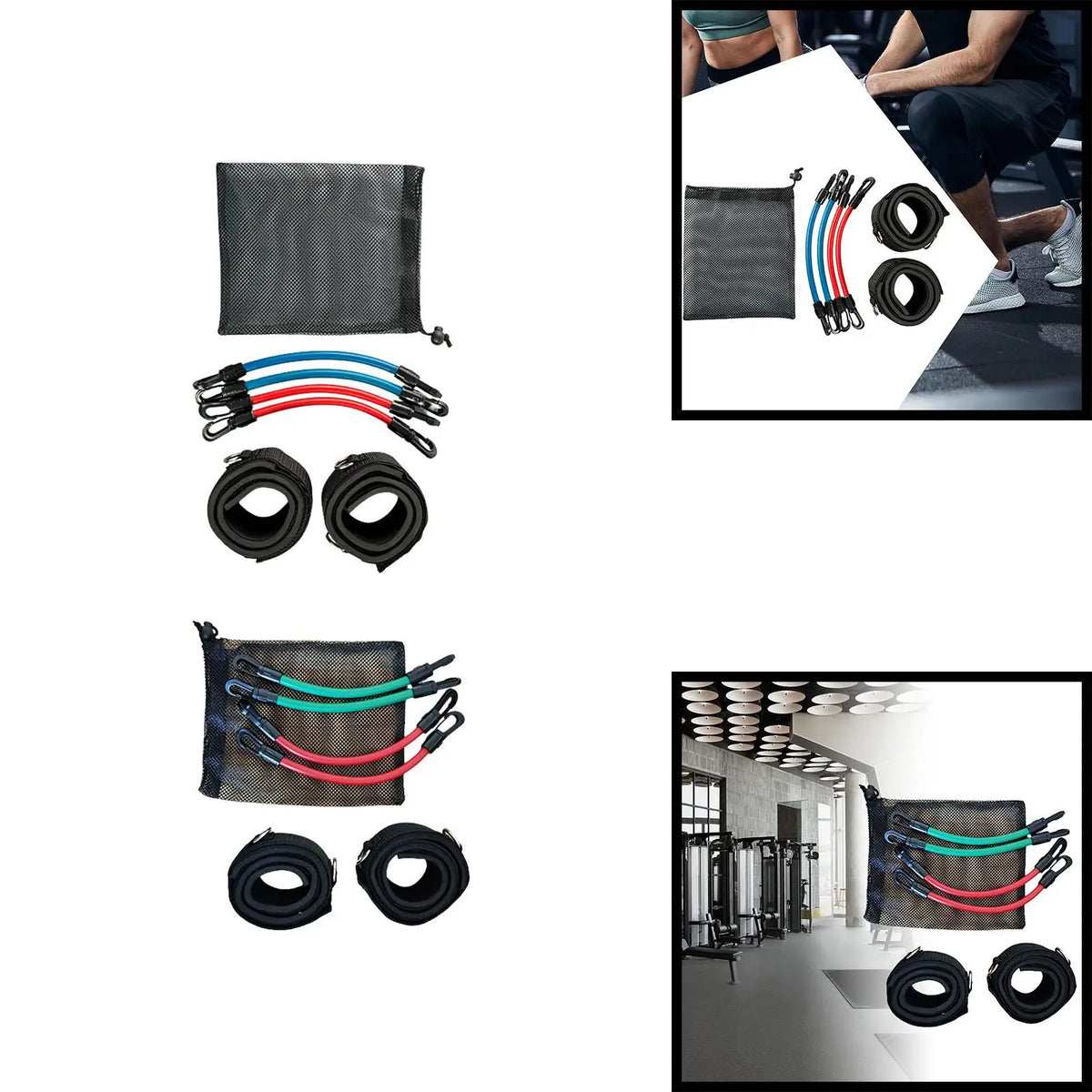 Travel Lower-Body Ankle Resistance Band Set image 3