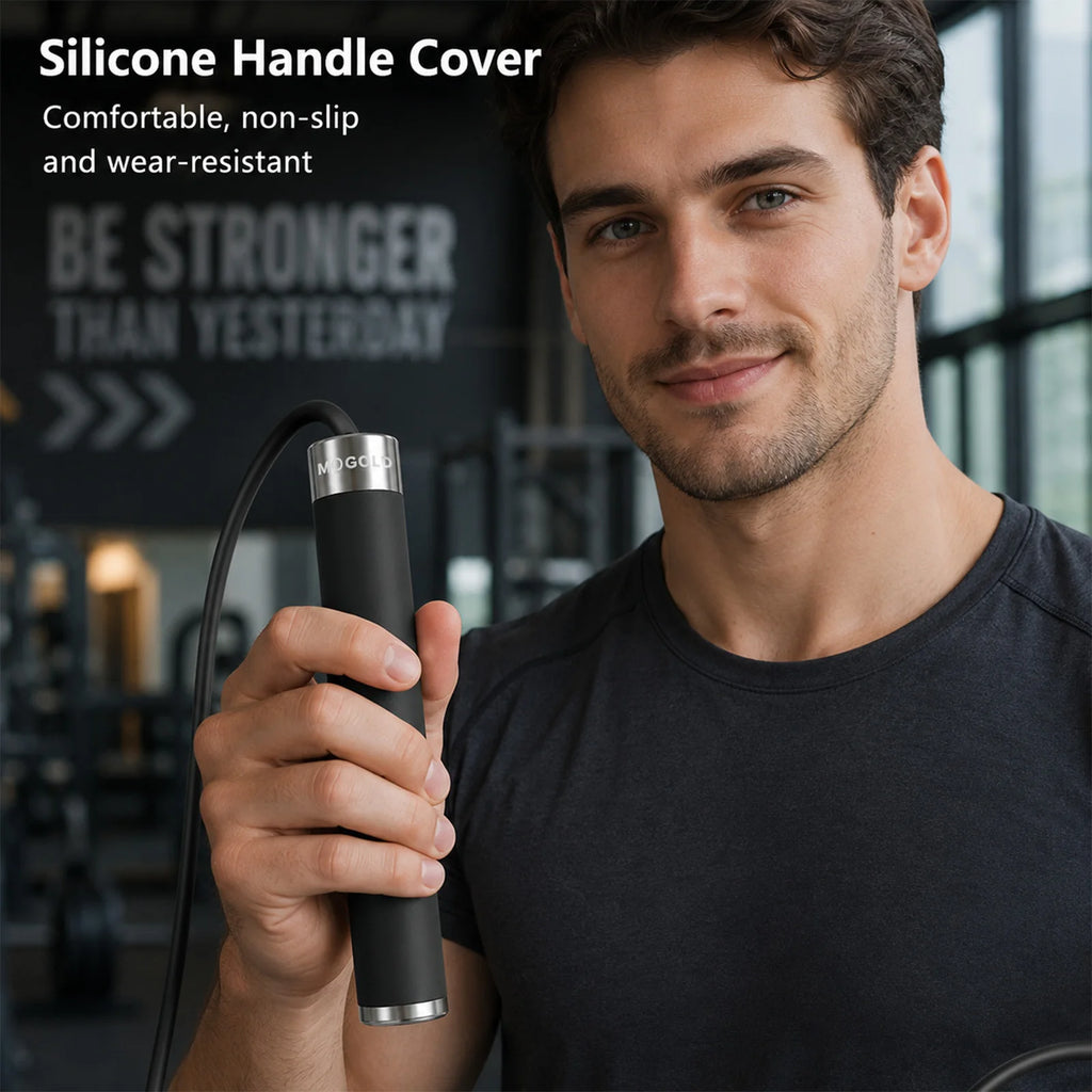Metal-Handle Speed Rope for Boxing Cardio image 4