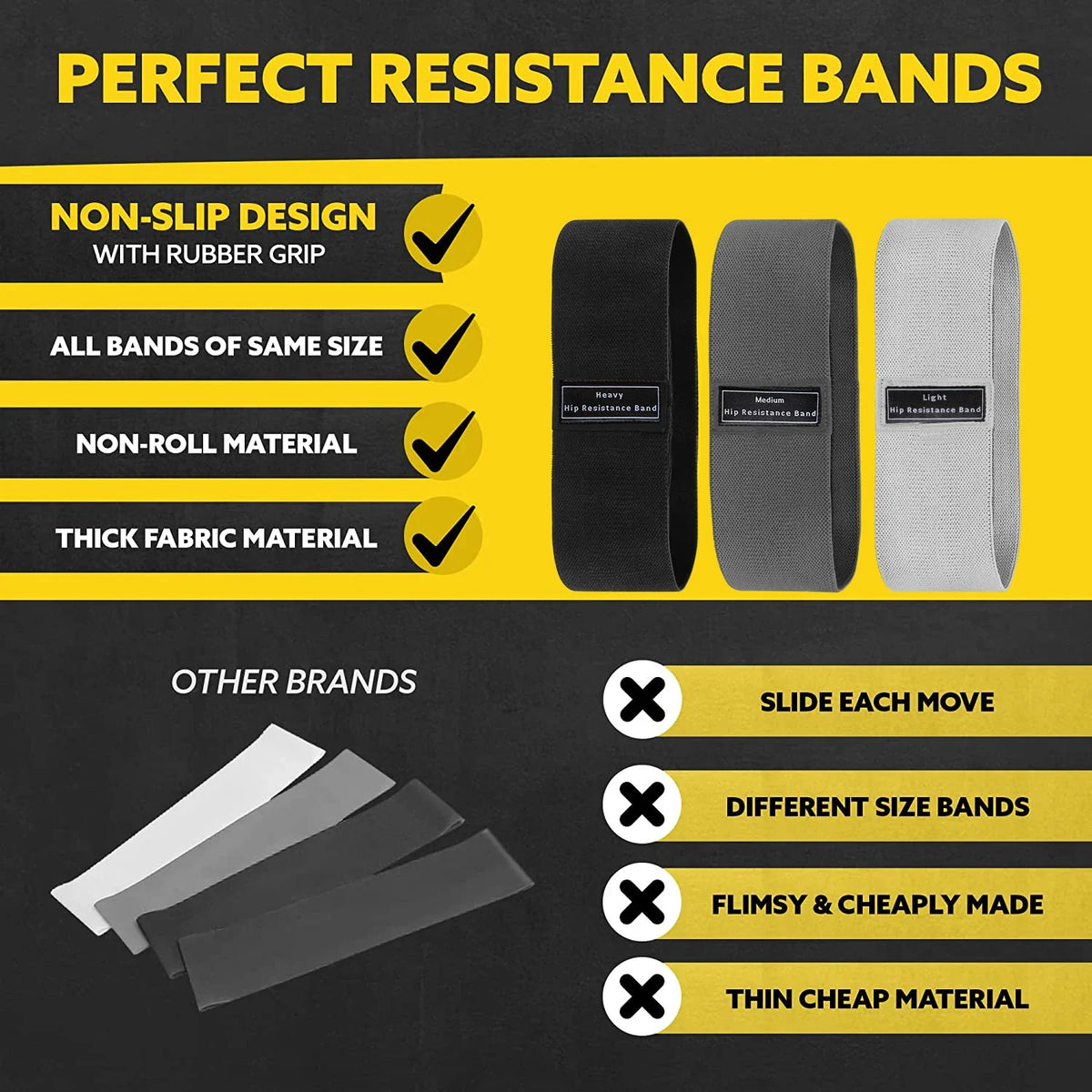 Travel Non-Slip Fabric Hip Band Set image 3