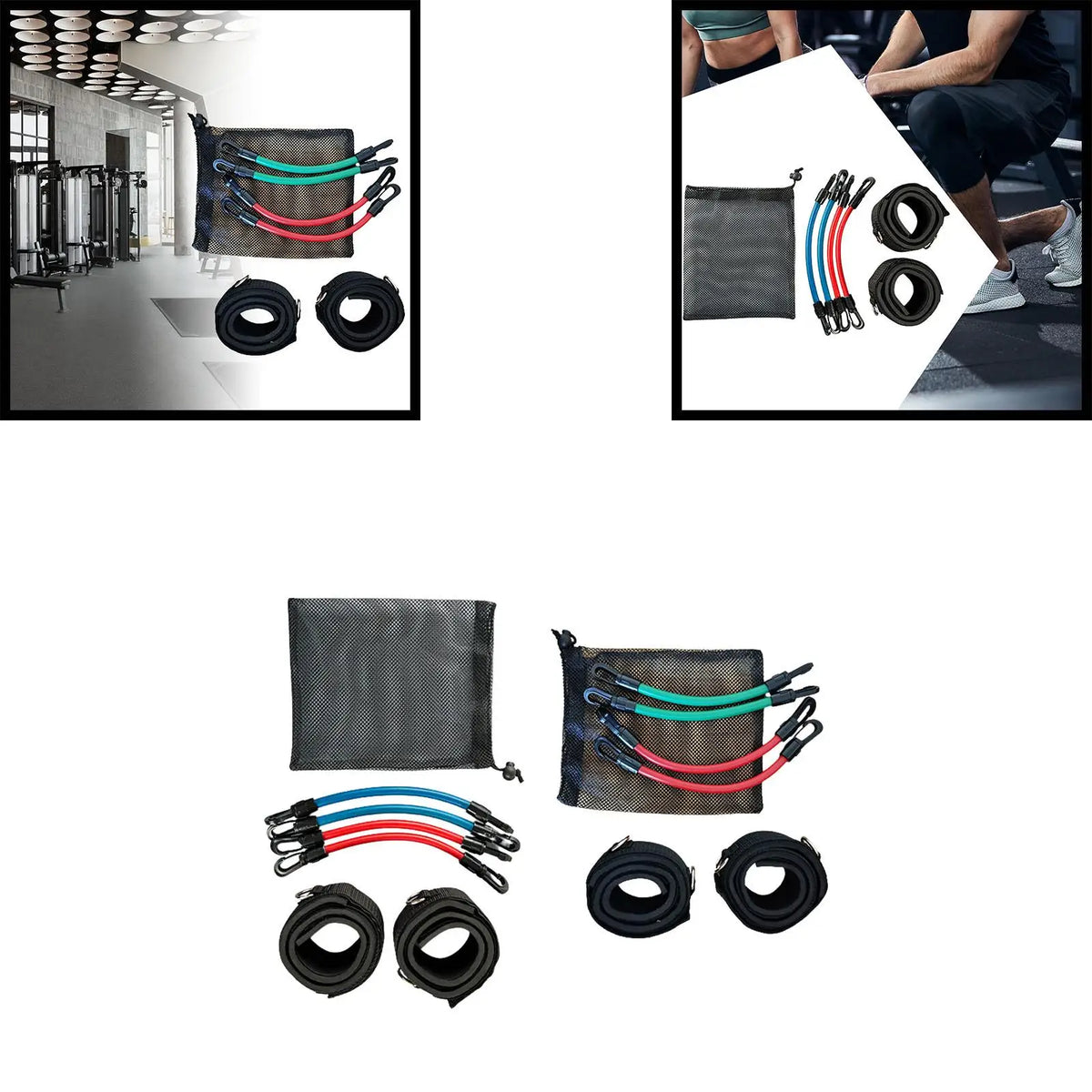 Travel Lower-Body Ankle Resistance Band Set image 1